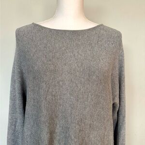 Michael Kors Grey Knit Sweater | Cotton Blend | L | EUC | Zipper detail
